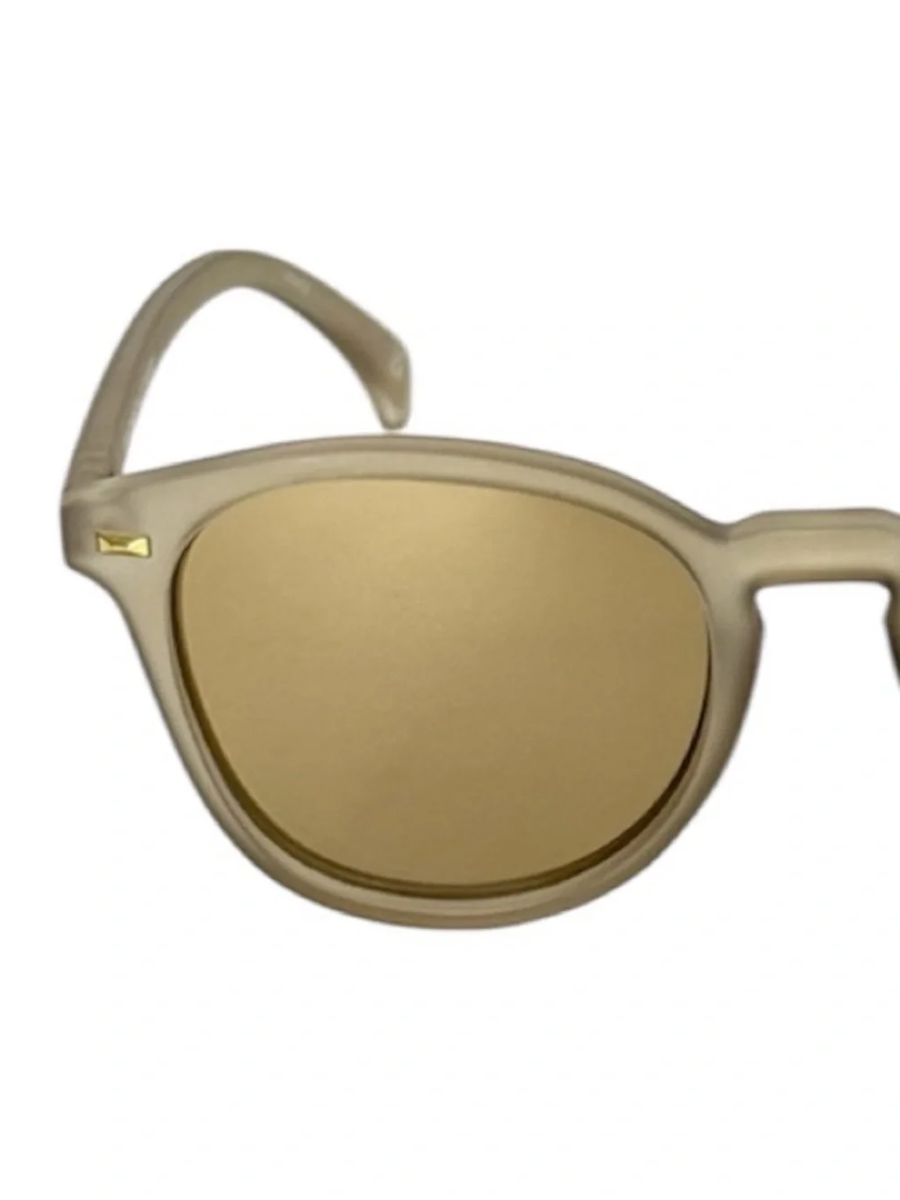 LE SPECS Bandwagon NEW Sunglasses Matte Stone Frame With Copper Mirror Lens NEW